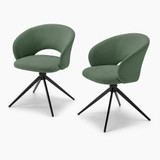 2x Anika Green Fabric Swivel Dining Chairs - Anika-Dining-Chair-Green_1.jpg