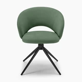 2x Anika Green Fabric Swivel Dining Chairs - Anika-Dining-Chair-Green_3.jpg