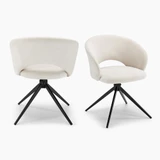 2x Anika Cream Fabric Swivel Dining Chairs - Anika-Dining-Chair-Cream_2.jpg