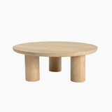 Teton Round White Oak Wood 3 Leg Coffee Table - TETO-COF-TBL-WHT-OAK-WBG_1.jpg