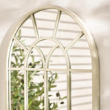 Somerset Cream Medium Arched Window 90x40cm Garden Mirror  - SOME-MIR-OUT-ARC-CRM-90-40_3.jpg