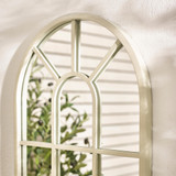 Harris Cream Large Arched Window 120x40cm Garden Mirror  - HARR-MIR-OUT-ARC-CRM-120-40_3.jpg