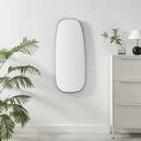 Elodie Black Metal Large 120x50 Pebble Shape Wall Mirror - ELOD-MIR-PEB-BLK-LRG_2.jpg