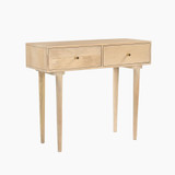 Everest Rectangle White Oak Wood 2 Drawer Console Table - EVER-CON-TBL-WHT-OAK-WBG_1.jpg