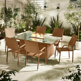 Marbella 6 Seat Beige Rattan Firepit Table Garden Dining Set - MAR-OUT-FIR-TBL-6-ANT-NAT_1.jpg