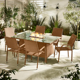 Marbella 6 Seat Beige Rattan Firepit Table Garden Dining Set - MARB-OUT-FIR-TBL-NAT-ANTIGUA 1.jpg
