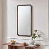 Rowena Walnut Wood Small 80x40cm Rectangle Wall Mirror - ROWE-MIR-REC-WAL-80-40_1.jpg
