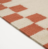 Matilda Beige & Red Check Border Flatweave Rug  - MATI-RUG-CHK-120-170-RED-WBG_3.jpg