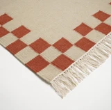 Matilda Beige & Red Check Border Flatweave Rug  - MATI-RUG-CHK-120-170-RED-WBG_6.jpg