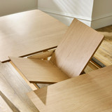 Leif Oak Effect Wood Extending Dining Table with 6 Tan Delta Chairs - LEIF-EXT-TABLE-OAK_4.jpg