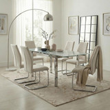 Enna White Glass Extending Dining Table with 6 Fabric Lorenzo Chairs - ENA-WHT-TBL-6-LOR-FAB-CRM_AI1-cream.jpg