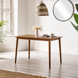 Lynton Walnut Effect Wood Dining Table with 4 Cream Beaumont Chairs - Lynton-Walnut-Dining-Table-Small-1.jpg
