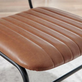Elina White Marble Effect Round Dining Table with 2 Tan Delta Chairs - Delta-Dining-Chair-Tan-Faux-Leather-Black-Legs-8.jpg.jpeg