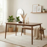 Lynton Large Walnut Effect Wood Dining Table + 4 Green Beaumont Chairs & Bench - LYNT-DIN-TBL-LRG-WAL_1.jpg