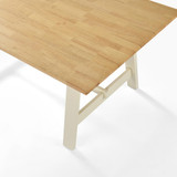 Blakeney Rectangular Oak & Cream Wood 6 Seater Dining Table - BLAK-DIN-TBL-OAK-CRM-WB3.jpg