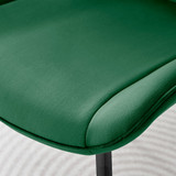 2x Pesaro Green Velvet Dining Chairs Black Legs - Pesaro-green-black-dining-chair-6.jpg