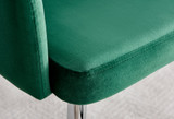 2x Calla Green Velvet Dining Chairs with Silver Chrome Legs - Calla-green-silver-dining-chair-6.jpg