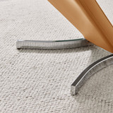 2x Willow Mustard Yellow Faux Leather 'Z' Dining Chairs - Willow-mustard-silver-dining-chair-7.jpg