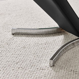 2x Willow Black Faux Leather 'Z' Dining Chairs - Willow-black-silver-dining-chair-7.jpg