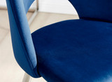2x Arlon Blue Velvet Silver Leg Dining Chairs - Arlon-Blue-Velvet-Silver-Leg-Dining-Chair-5-ns.jpg