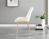 2x Pesaro Cream Velvet Dining Chairs Gold Legs - Pesaro-Gold-cream-dining-chair-5.jpg