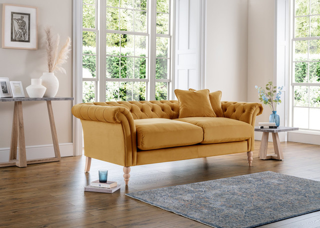 Next mustard clearance sofa