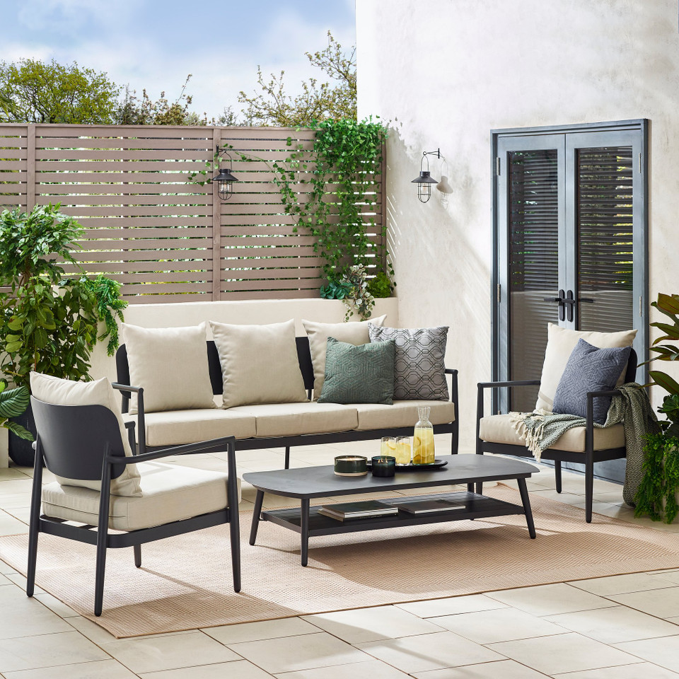 Laguna Grey 5 Seat Garden Sofa Outdoor Furniture