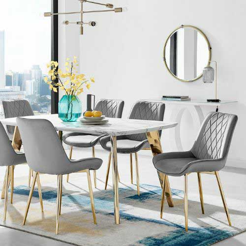 Gold Leg Dining Set Category Image