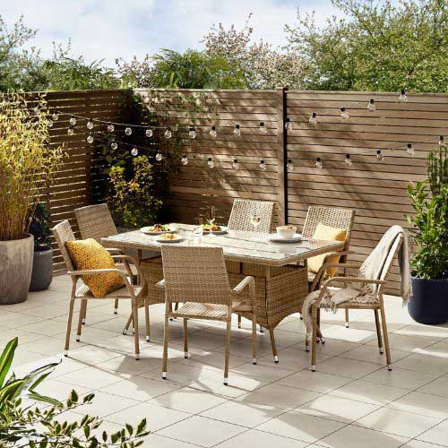 6 Seater Garden Dining Sets
