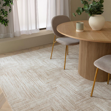 Savannah Cream Textured Cross Pattern Rug | Home Accessories