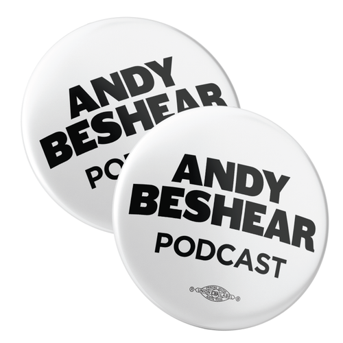 Andy Beshear Podcast (2.25" Pin-Back Button -- Pack Of Two!)