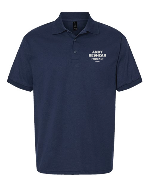 Andy Beshear Podcast (Embroidered Navy Polo)