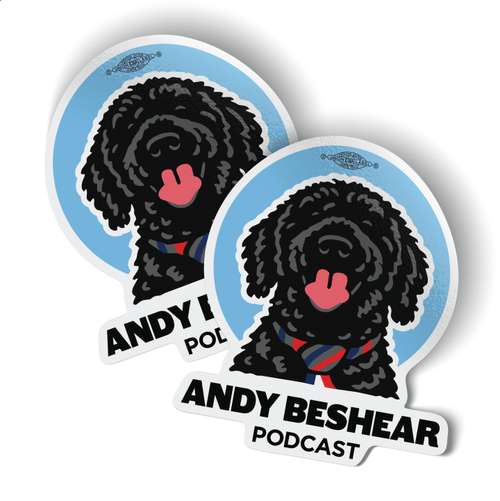 Winnie The Dog - Gray Colorway (3.5" x 4" Vinyl Sticker -- Pack of Two!)