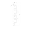 Grey Composite Slatted Wall Cladding 219mm x 26mm x 2400mm
