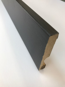 92mm Bullnose Black Foil Wrap Architrave/Skirting Board