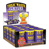 Toxic Waste Purple - 42g each. Pack of 12 drums. Hazaardously Sour Candy! Each collectible container is shaped like an over flowing drum of Toxic Waste. Flavours including Grape, Blackberry, Blueberry, Blackcurrant and Black Cherry. Other Varieties available from our shop include - Red, Yellow & Green.