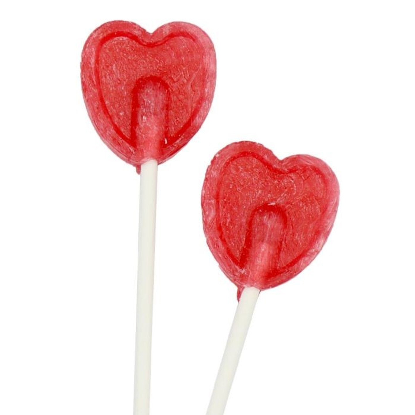 Cherry Heart Shaped Lollipops 5.2g