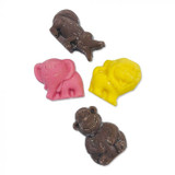 Alma Almanimals Zoo Animals - Lovely zoo animal shaped candy in 3 delicious flavours; strawberry, chocolate and cream. Made by Alma, these candy zoo animals are packaged in a tub weighing 900g contianing approx 120 sweets.Perfect for your cheeky little monkey or animal, jungle, zoo themed party bags!