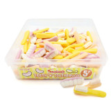 Swizzels Teeth and Toothbrush Tub of 120 Foamy Sweets