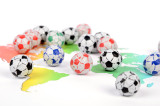 Chocolate Footballs - Multi-coloured Foils