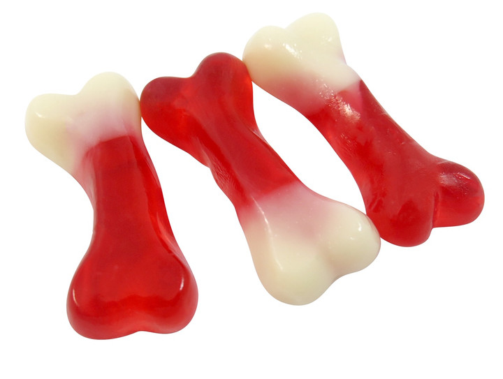 Jelly Bones
Lots of fun for Halloween, parties and fancy dress or just as a really sweet fruit flavoured jelly treat!