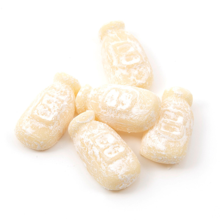 Barratt Milk Bottles Gums - Milky chewy sweets with a light dusting. A true Retro favourite