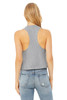 B6682 Bella + Canvas Women's Racerback Cropped Tank Top | Athletic Heather