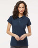  M&O 7007 Ladies Short Sleeve Soft Touch Polo | Bright Navy