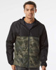 Independent EXP54LWZ Water-Resistant Lightweight Windbreaker | Black/ Forest Camo