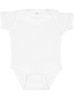 Rabbit Skins 4400 Infant Baby Rib Bodysuit | White