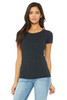 Bella+Canvas 8413  Cameron Tri-Blend Short Sleeve Tee | Charcoal Black Triblend