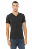 Bella+Canvas 3005CVC Unisex Heather CVC V-Neck Short Sleeve Tee | Dark Grey Heather