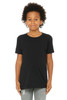 3413Y BELLA + CANVAS Youth Triblend Tee | Solid Black Triblend