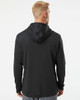 Adidas A530 Textured Mixed Media Hooded Sweatshirt | Black